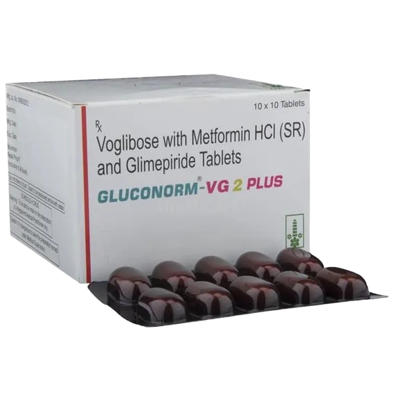 gluconorm vg 2 plus tablet 10's